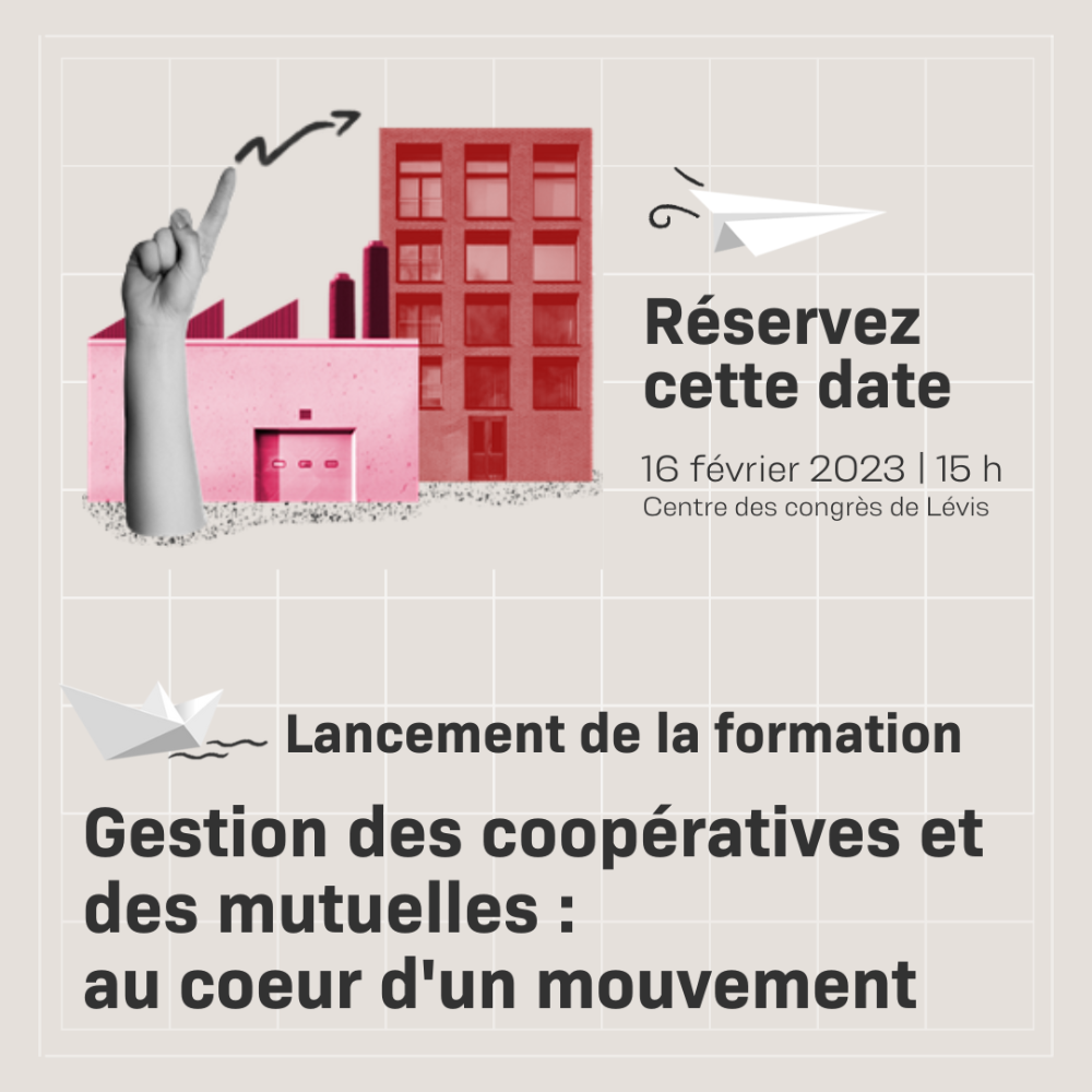 Lancement de la nouvelle formation à distance pour les coopératives et les mutuelles du Québec